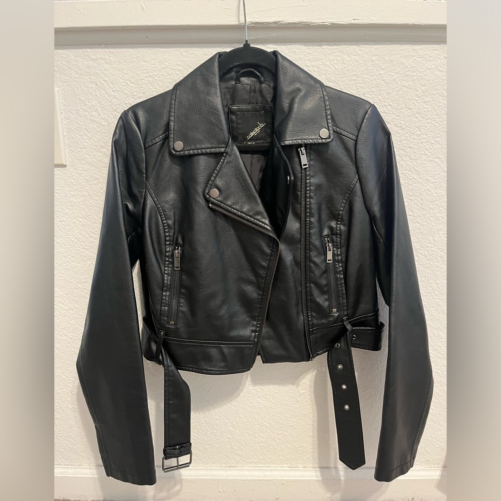 Faux Leather Jacket - Size Small